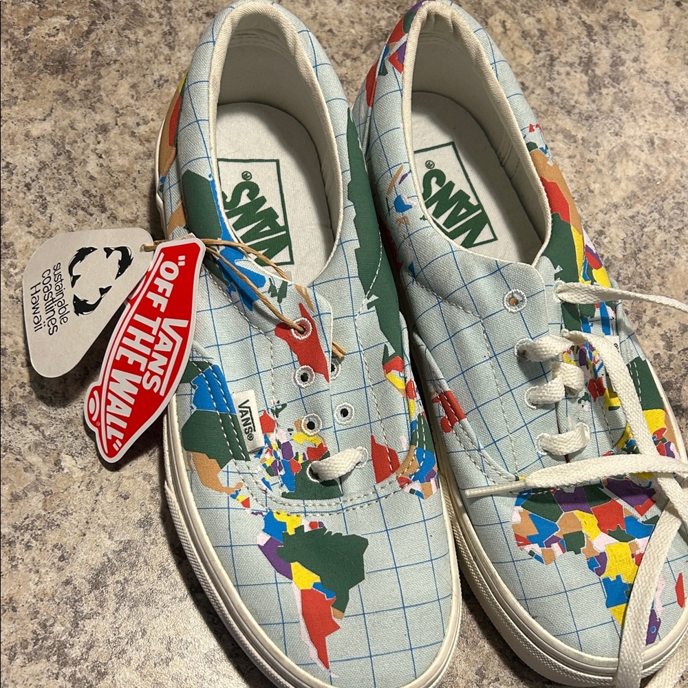 Vans limited edition Colorful Map Sneakers - Picture 1 of 4